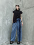 Stripe Panel Wide Pants